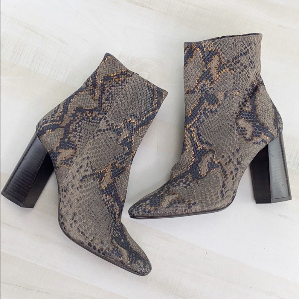 FREE PEOPLE Nolita Snake Embossed Leather Boot - Picture 3 of 13